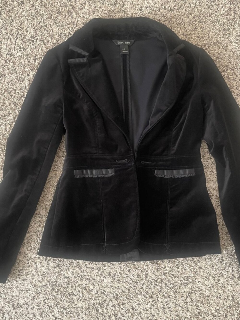 White House Black Market velvet blazer